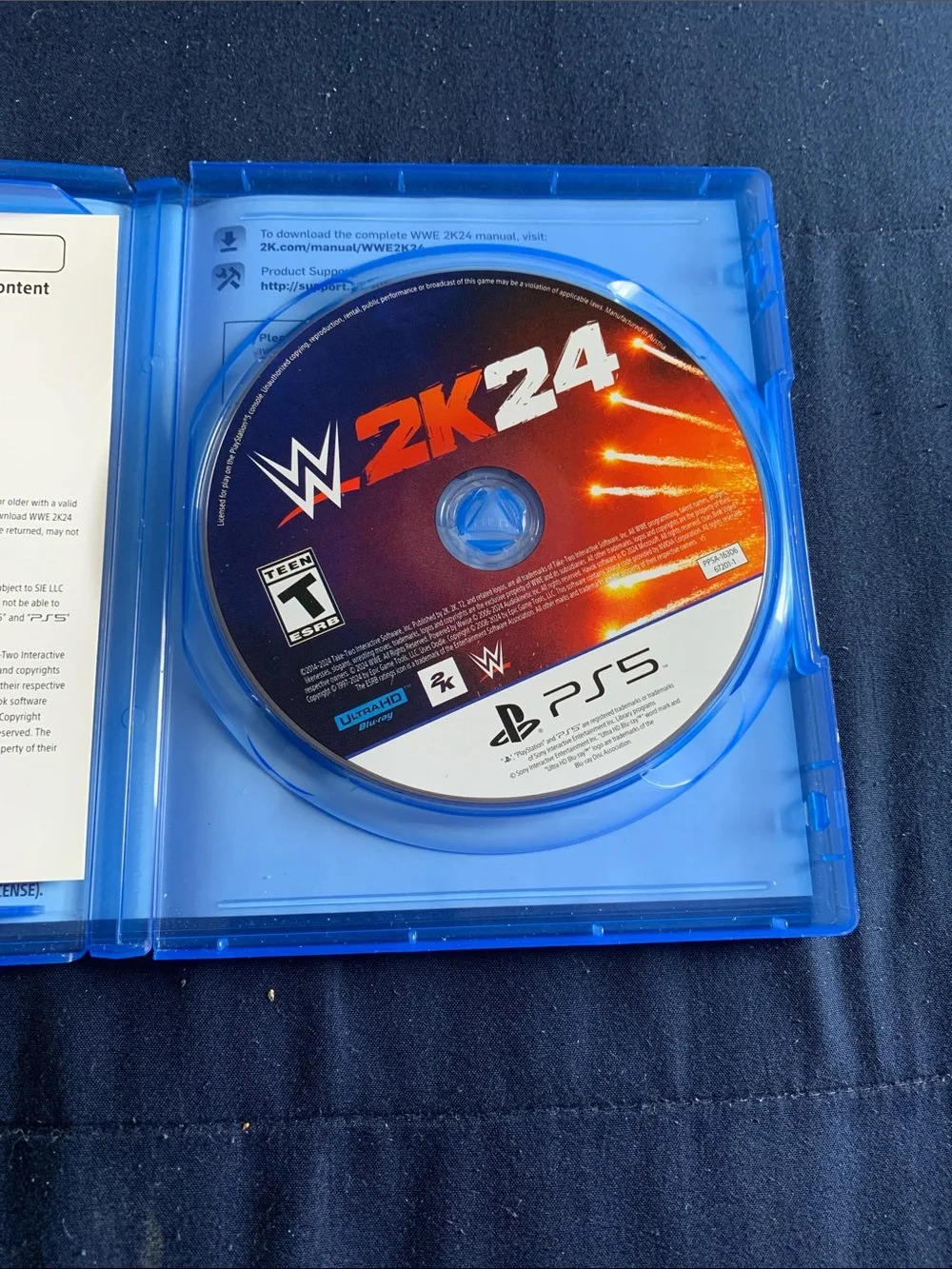 WWE 2K24 PS5 - Red, Blue, White Artwork